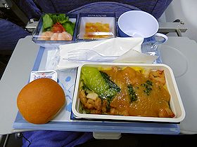 チャイナエアライン　ハワイ便の機内食