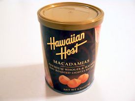 ハワイ　お土産　缶入り　マカダミア